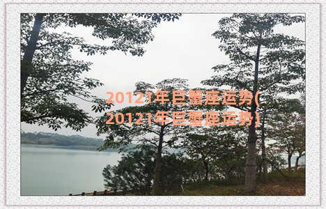 20121年巨蟹座运势(20121年巨蟹座运势)