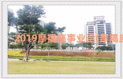 2019摩羯座事业运(摩羯座2019年)