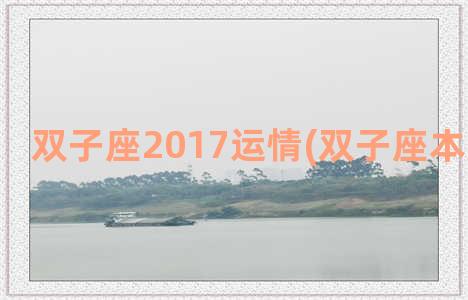 双子座2017运情(双子座本周考试运)