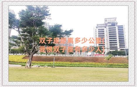 双子座距离多少公里(我恨双子座有多少人)