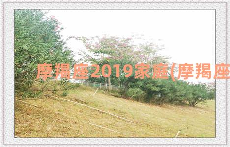 摩羯座2019家庭(摩羯座的家)