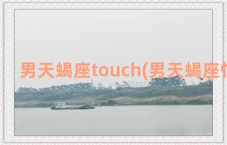 男天蝎座touch(男天蝎座性格特点)